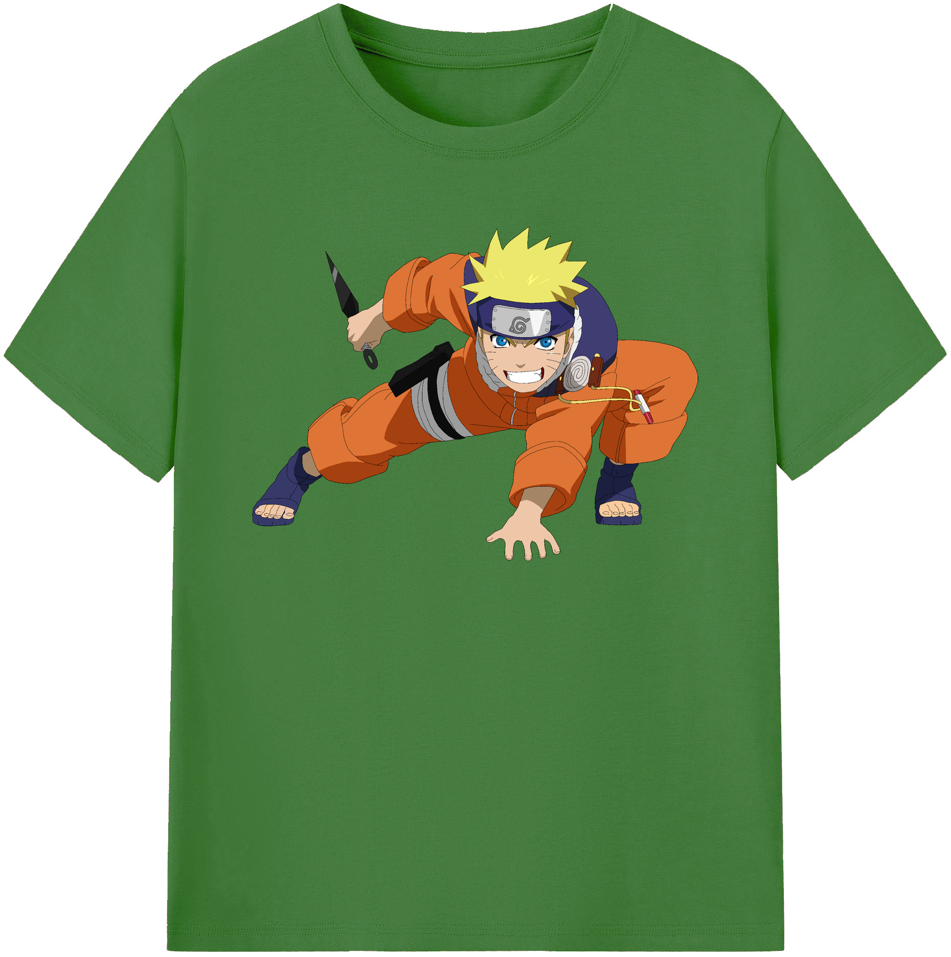 （画像用） NARUTO -ナルト- うずまき ナルト Uzumaki Naruto レディースカジュアルプリントTシャツ（綿100％）